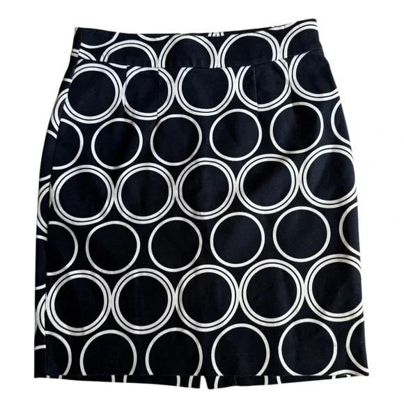 Banana Republic Women's Circle Geometric Print Pencil Skirt Size 0P Stretch - Picture 4 of 5